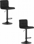Leobert PROT stool - black velvet / black base x 2