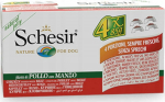 SCHESIR Chicken with beef in jelly - wet dog food - 4 x 85g