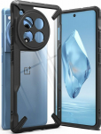 Kaitse&uuml;mbris Fusion X, OnePlus 12R, l&auml;bipaistev musta &auml;&auml;rega, Ringke