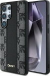 Case DKNY Leather Checkered Pattern MagSafe do Samsung Galaxy S25 Ultra czarny