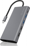 Raidsonic | 12-in-1 USB Type-C dock with PD 100W | BOX IB-DK4050-CPD | Dock | Ethernet LAN (RJ-45) ports 1 | USB 3.0 (3.1 Gen 1) Type-C ports quantity 1 | USB 3.0 (3.1 Gen 1) ports quantity 2 | HDMI ports quantity 2 | Ethernet LAN