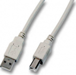 EFB Elektronik EFB USB2.0 Anschlusskabel A-B,St.-St.,1.8m,grau,Classic