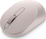 DEL DELL MS3320W - Mouse - optische LED - 3 Tasten - wirelessly - 2.4 GHz, Bluetooth 5.0 - Wireless receiver (USB) - Ash Pink (MS3320W-LT-R)