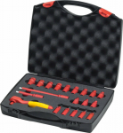 Wiha Ratschenschl&uuml;ssel Set isoliert 1/4" 21-tlg