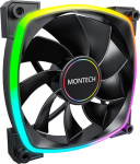 CASE FAN 140MM/RX140 PWM BLACK MONTECH