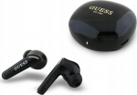 Guess Headphones TWS Flat Classic Logo Electroplated czarny