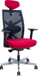 Task chair TUNE dark red/black