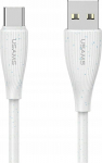 Kabel USAMS Green Series SJ714 18W 3A USB-A do USB-C 1m white