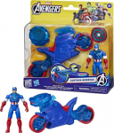 Hasbro Marvel Avengers: Epic World of Action - Captain America Shield-Shot Cycle Vehicle 4" Figure (G0889)