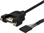 StarTech.com PANEL MOUNT USB CABLE A/HEADER,