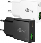 Wentronic Goobay Charger Dual Fast Charger USB-C&trade; PD GaN Slim (30 W)