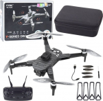LEANToys Dron Y329 Camera HD WIFI lights LED Carbon Black Applique
