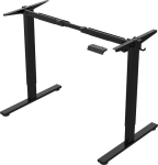 Table leg ERGO FIT with 1 motor, black