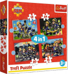 PUZZLE 4W1 TREFL THE ADVENTURES OF FIREMAN SAM PUD8