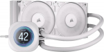 CORSAIR NAUTILUS 240 RS LCD Liquid CPU Cooler, White