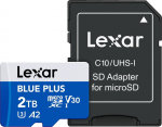 Lexar Memory Card microSD 2TB C10 A2 U3 V30 170MB/s Blue Plus