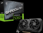 MSI GeForce RTX 5060 Ti 8G SHADOW 2X OC PLUS Bulk Pack | NVIDIA | 8 GB | GeForce RTX 5060 Ti | GDDR7 | HDMI ports quantity 1 | PCI Express Gen 5 x16 (uses x8)