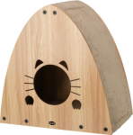 Trixie Standing scratching post for cats, MDF, light brown, 48 x 48 x 28 cm