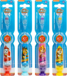 Paw Patrol Flashing Toothbrush Set with Suction Cap Different Colors 4 pcs