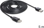 DELOCK USB Verl. A -> A St/Bu 5.00m sw Easy USB