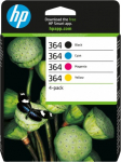 HP 364 4-Pack (N9J73AE) Ink Cartridge Multipack, C/M/Y/BK