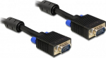 DELOCK VGA-Kabel D-Sub15 -> D-Sub15 St/St 1.00m schwa