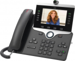 Cisco IP Phone 8845 - IP-videophone - med digital camera, Bluetooth interface - SIP, SDP - 5 lines - charcoal