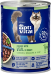 OPTIVITAL Sterile With veal in gravy - wet cat food - 415g