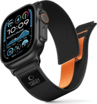 Tech-Protect kellarihm Nylon Elite Apple Watch 44/45/46/49mm, must/oranž