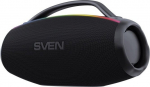 Portable speaker SVEN PS-399, black, power output 50+2x25W (RMS), Auracast, Waterproof (IPx5), TWS, Bluetooth, USB, lithium battery