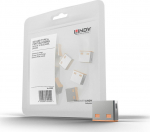 Lindy USB Port Blocker (without key), 10pack Orange