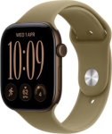 Apple Watch Series 12 GPS 42mm Dark Bronze Aluminium Case | Olive Sport Band - M/L