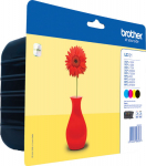 Brother LC 121 Value Pack Sort Yellow Cyan Magenta 600 pages Ink