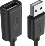 Cable USB Unitek USB-A - USB-A 1.5 m Czarny (Y-C449GBK)