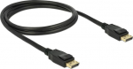 DELOCK Displayport Kabel DP -> DP St/St 1.00m schwarz 4K