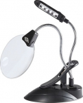 WEDO Table magnifier pocket with LED with. black batteries