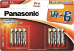 Panasonic Pro Power patarei LR6PPG/16B 10+6tk