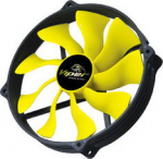 Akasa Viper R PWM L&uuml;fter, schwarz/gelb, 120mm Mounting - 140mm