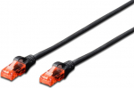 Digitus Patchcord UTP, CAT 6, 1m, czarny (DK-1617-010/BL)