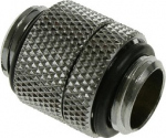 Bitspower Adapter gerade G1/4 Zoll AG auf G1/4 Zoll AG - drehbar, Shiny silver