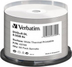 1x50 Verbatim DVD+R Double Layer 8x Speed 8.5GB thermal printable
