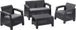 Keter Corfu Set garden furniture set gray 29197361939