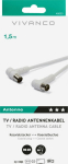 Power Cable Vivanco Vivanco 48/20 15WW, 1.5 m, IEC, IEC, White