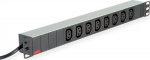 ROLINE Stromverteilungseinheit (Rack - mountable) - 3600 Watt - Eingabe, Eingang power CEE 7/7 - output terminals: 8 (8x IEC 60320 C13)