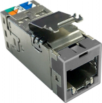 CommScope AMP-TWIST SLX Series Modular Jack, category 6A, shielded , 4 Pair, without dust cover, gray