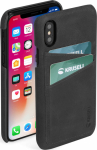 Kaitse&uuml;mbris kahe kaarditaskuga Sunne, Apple iPhone Xs Max, naturaalsest nahast, must, Krusell