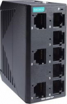 Moxa Unmanaged Fast Ethernet switch with 8 10/100BaseT(X) ports and -10 to 60&deg;C operating temperature, plastic housing