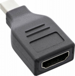 Adapter AV InLine InLine&reg; DisplayPort converter, mini DisplayPort male to HDMI female, FullHD/60Hz, black