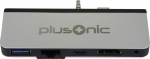 ALLNET PSUC0165 - USB 3.2 Gen 1 (3.1 Gen 1) Type-C - Silber - 3.5mm - HDMI - RJ-45 - USB 3.2 Gen 1 (3.1 Gen 1) Type-C
