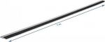 Delock Brush strips 20 mm with straight aluminum profile - L&auml;nge 1 m - Aluminium - Schwarz - Aluminium - Kunststoff - Rectangular - 20 mm - China - 1 St&uuml;ck(e)